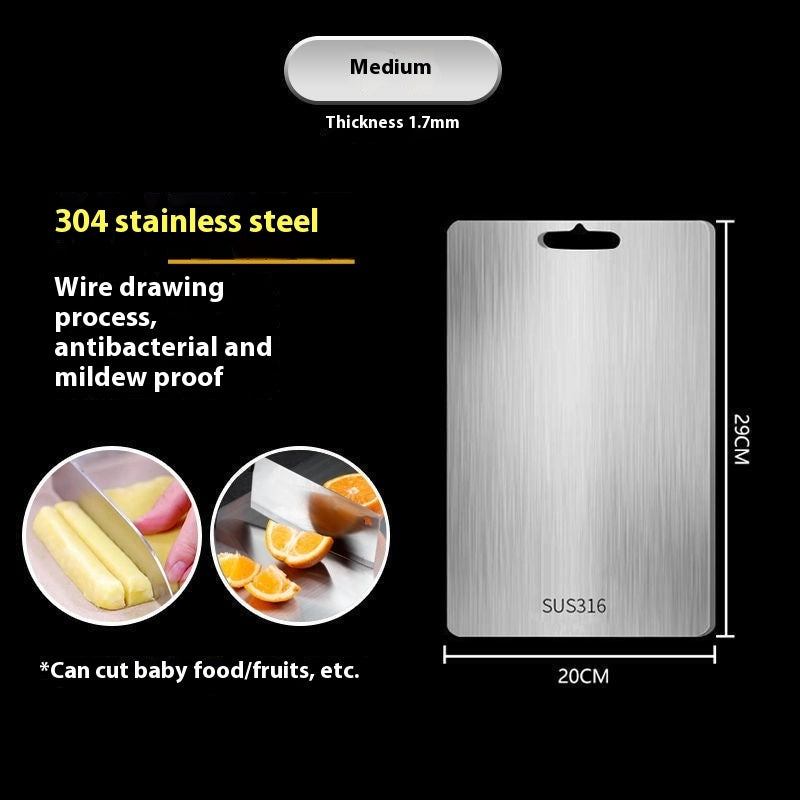 316 Stainless Steel Thickened Cutting Board