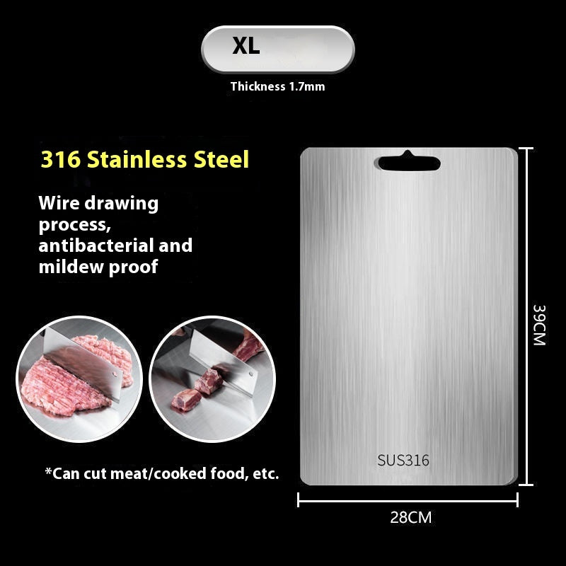 316 Stainless Steel Thickened Cutting Board