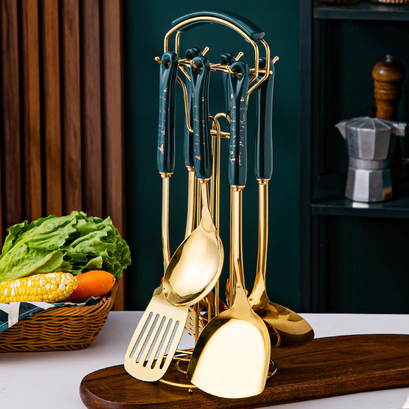 Ceramic Handle Stainless Steel Kitchen Supplies