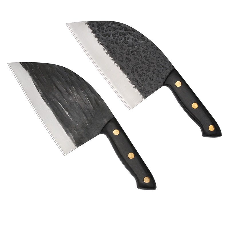 Forged Hammered Retro Cut Bones Kitchen Knives