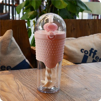 500ML Kids Plastic Water bottles Protein Shaker Blender