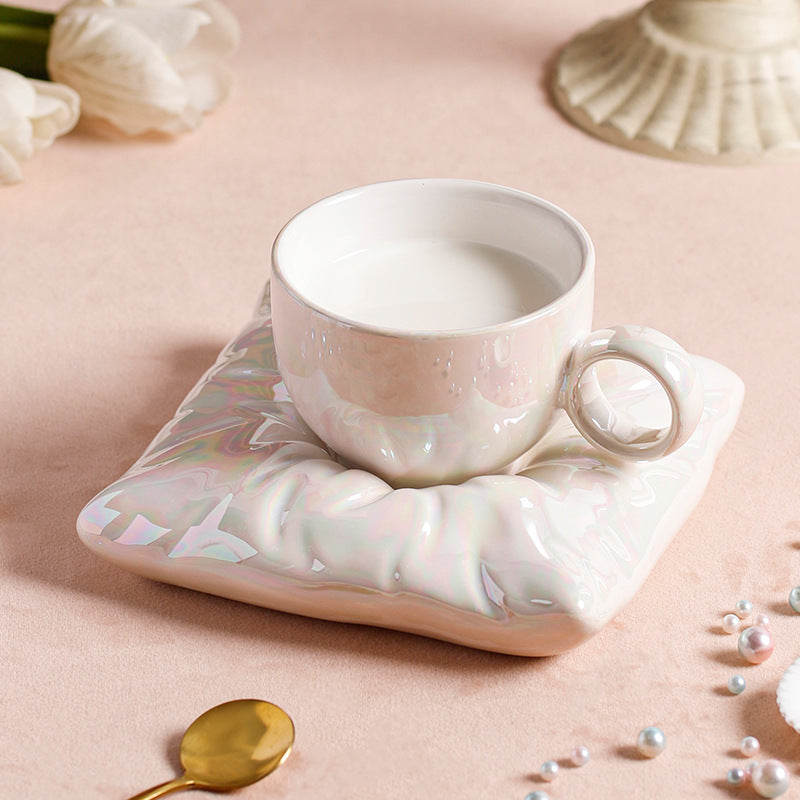Nordic Style Ceramic Cup With Pillow