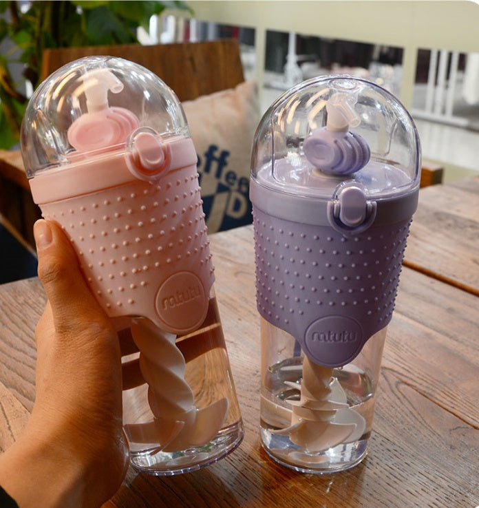 500ML Kids Plastic Water bottles Protein Shaker Blender