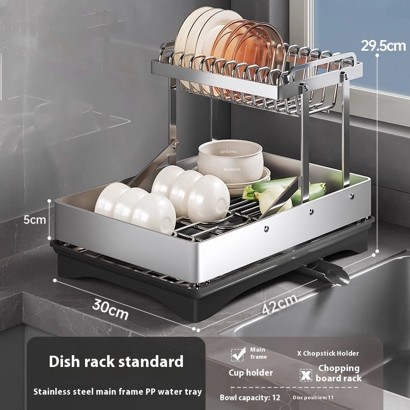 Stainless Steel Dish Storage Rack