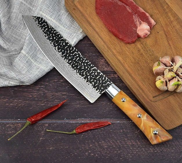 Stainless Chef's Knife Marbled Handle