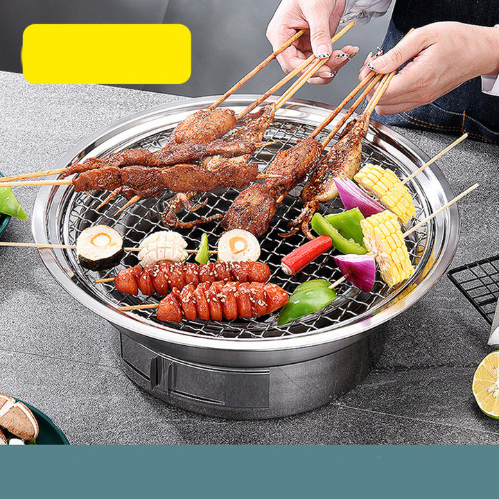 Stainless Steel Charcoal Barbecue Grill