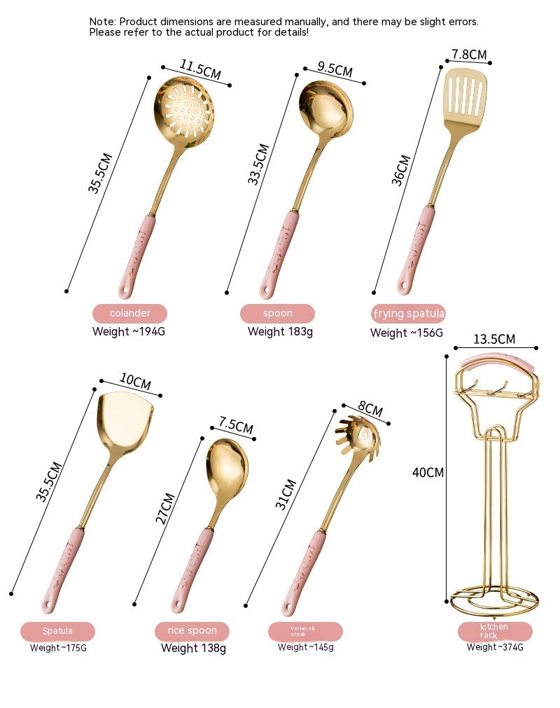 Ceramic Handle Stainless Steel Kitchen Supplies