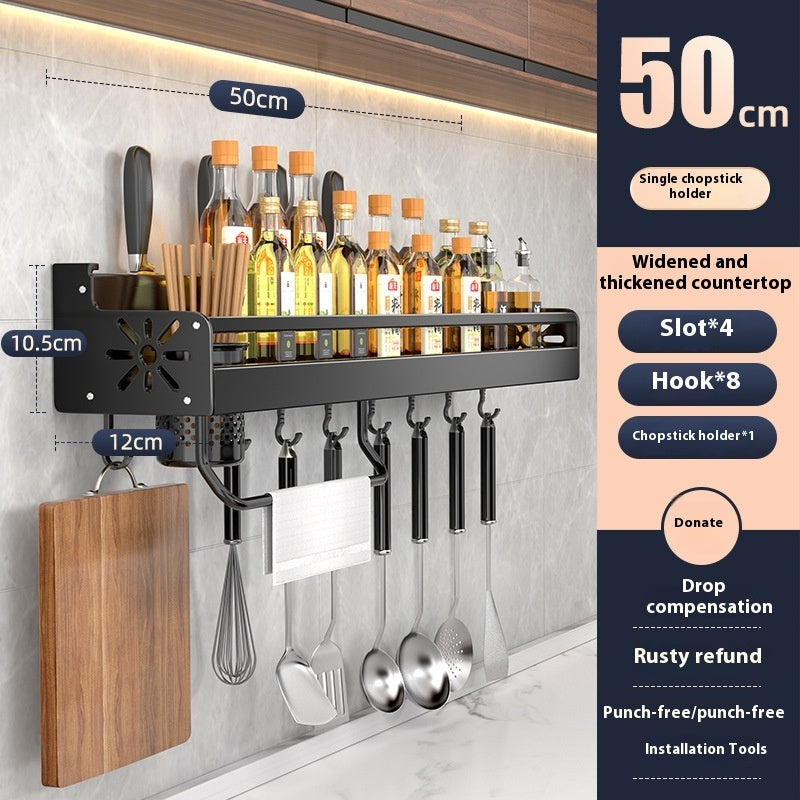 Kitchen Storage Rack Punch-free