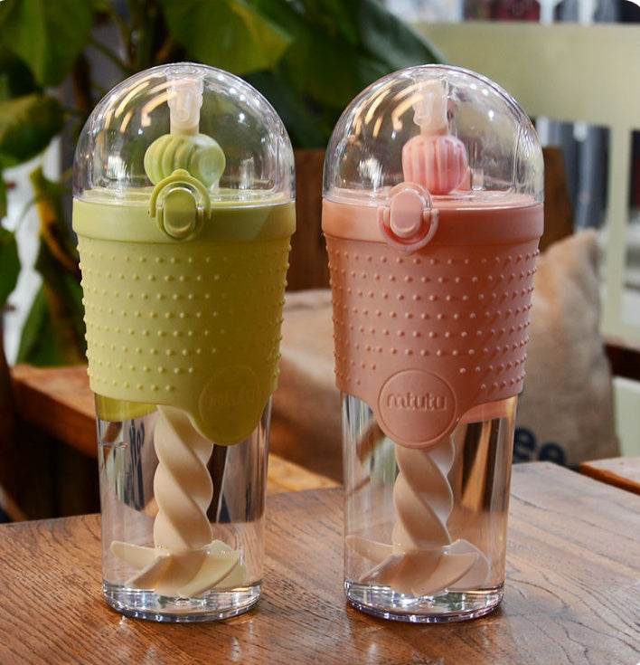 500ML Kids Plastic Water bottles Protein Shaker Blender