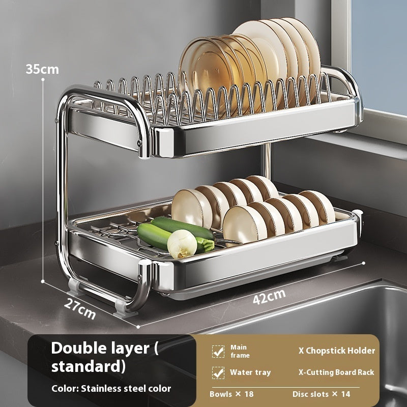 Stainless Steel Dish Storage Rack