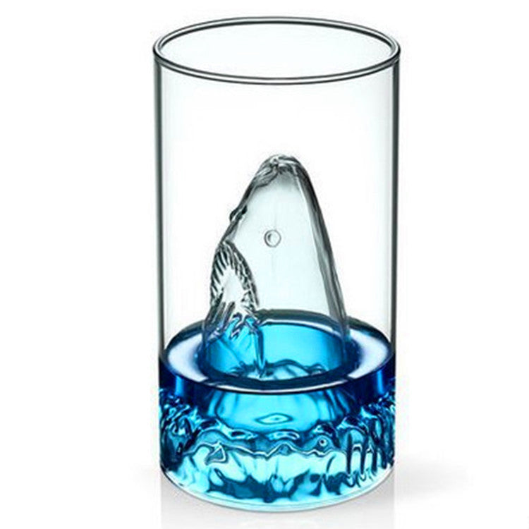 Transparent Glass Cup Shark Glass