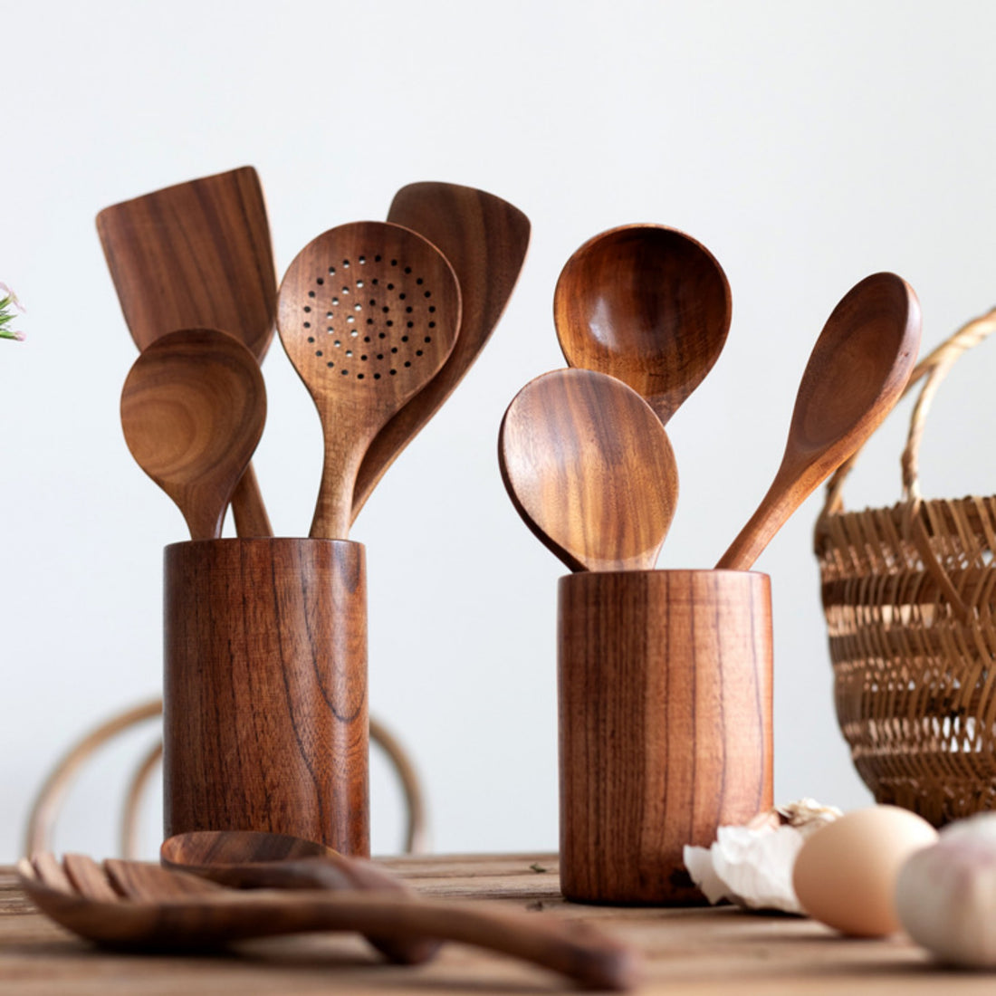 Teak Wood Non Stick Cookware