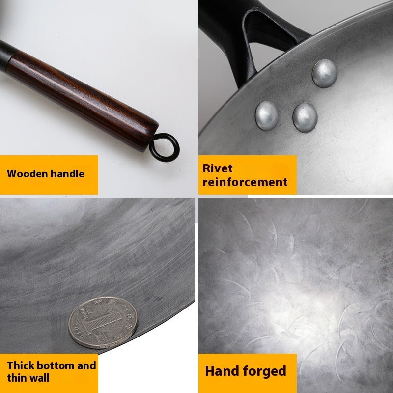 Non-coated Handmade Non-stick Frying Pan