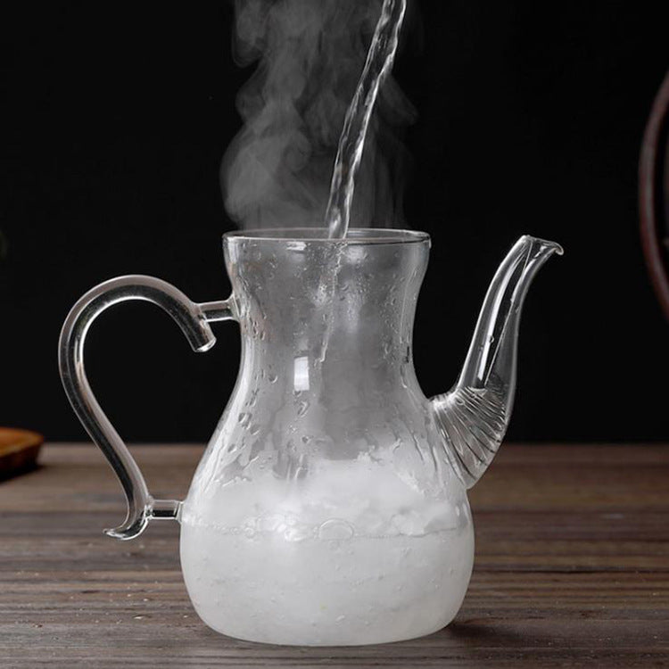 Borosilicate Transparent Arabic Glass Pot