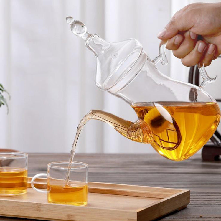 Borosilicate Transparent Arabic Glass Pot