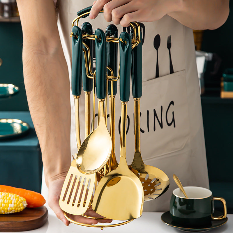 Ceramic Handle Stainless Steel Kitchen Supplies