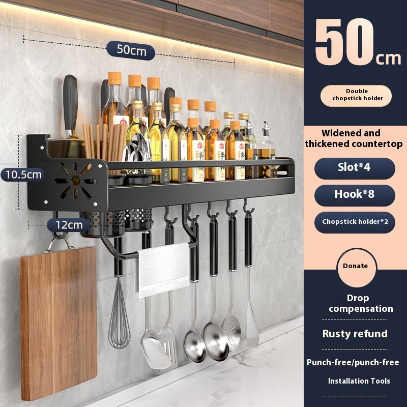 Kitchen Storage Rack Punch-free