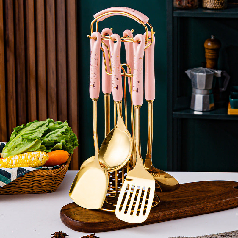 Ceramic Handle Stainless Steel Kitchen Supplies
