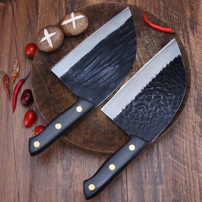 Forged Hammered Retro Cut Bones Kitchen Knives