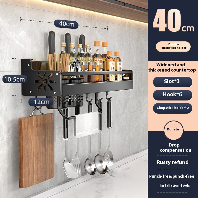 Kitchen Storage Rack Punch-free