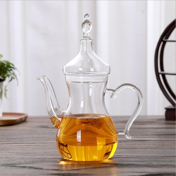 Borosilicate Transparent Arabic Glass Pot