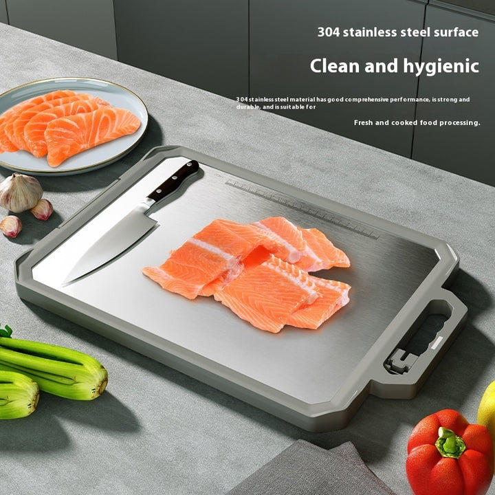 Double-sided Antibacterial Stainless Steel Cutting Board