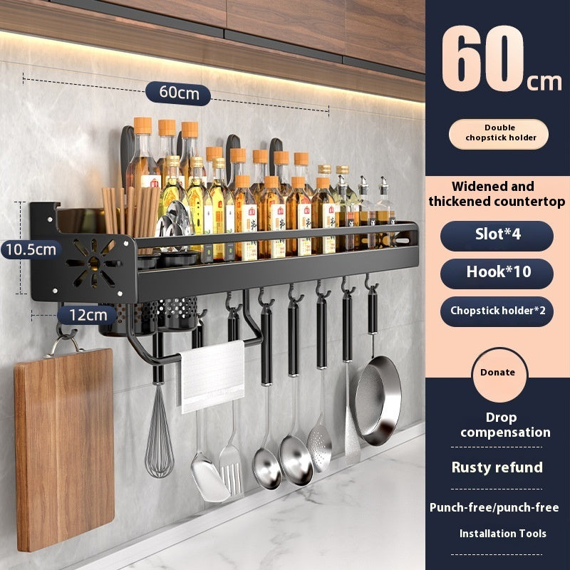 Kitchen Storage Rack Punch-free