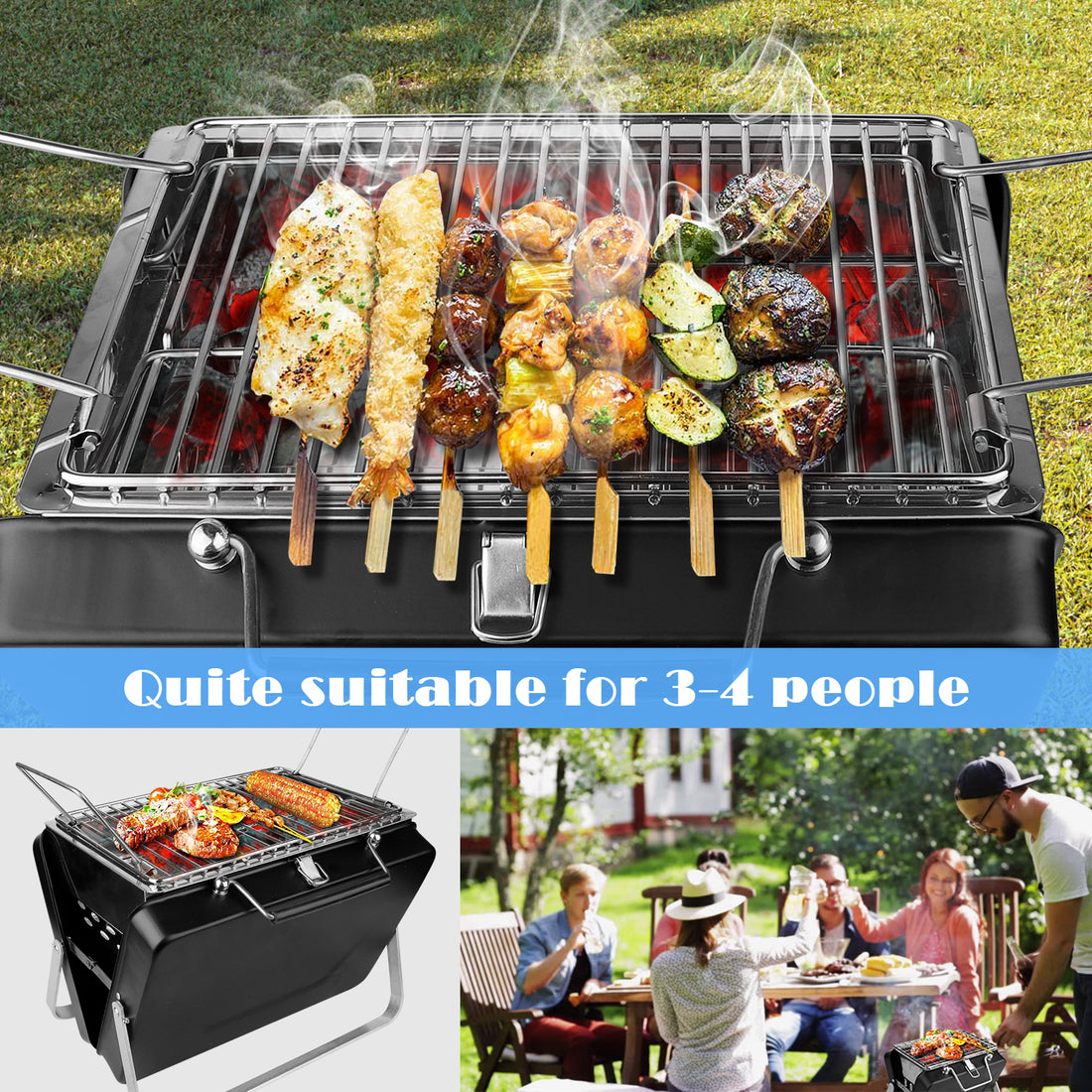 Outdoor Folding Mini barbecue grill