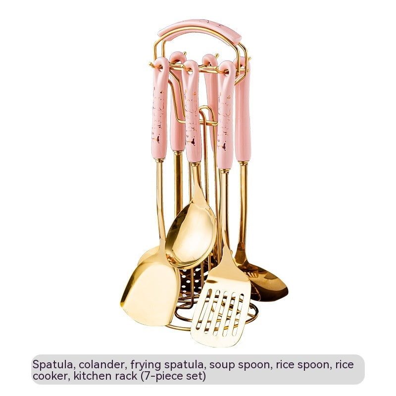 Ceramic Handle Stainless Steel Kitchen Supplies
