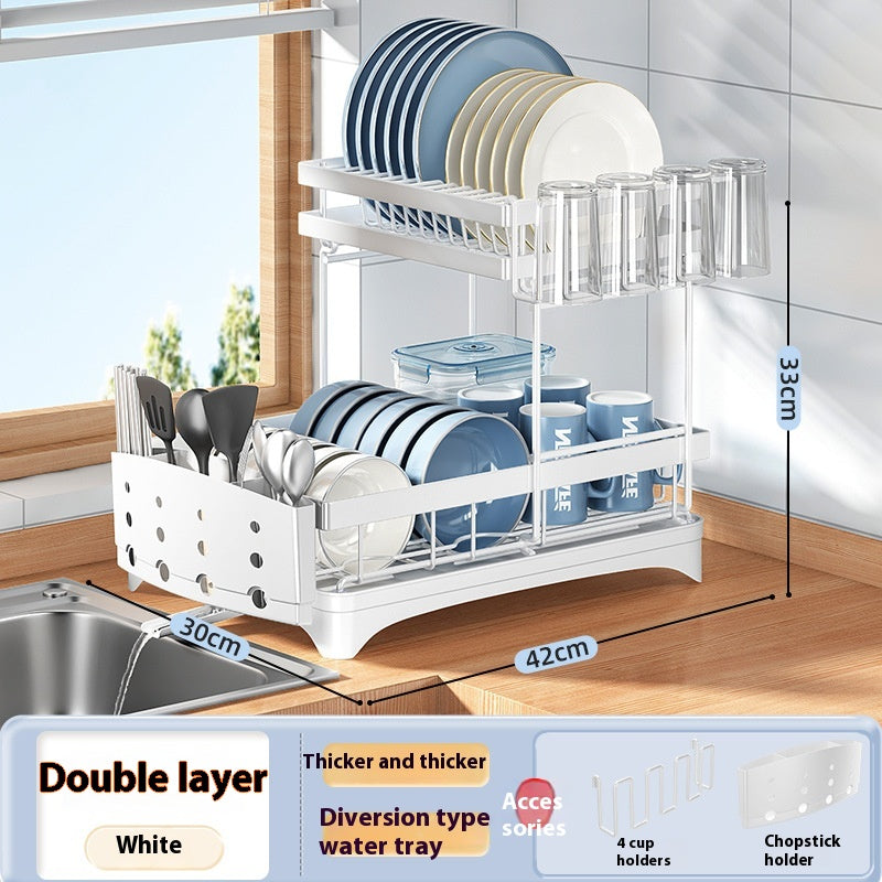 Kitchen Dish Rack Draining Rack Tableware