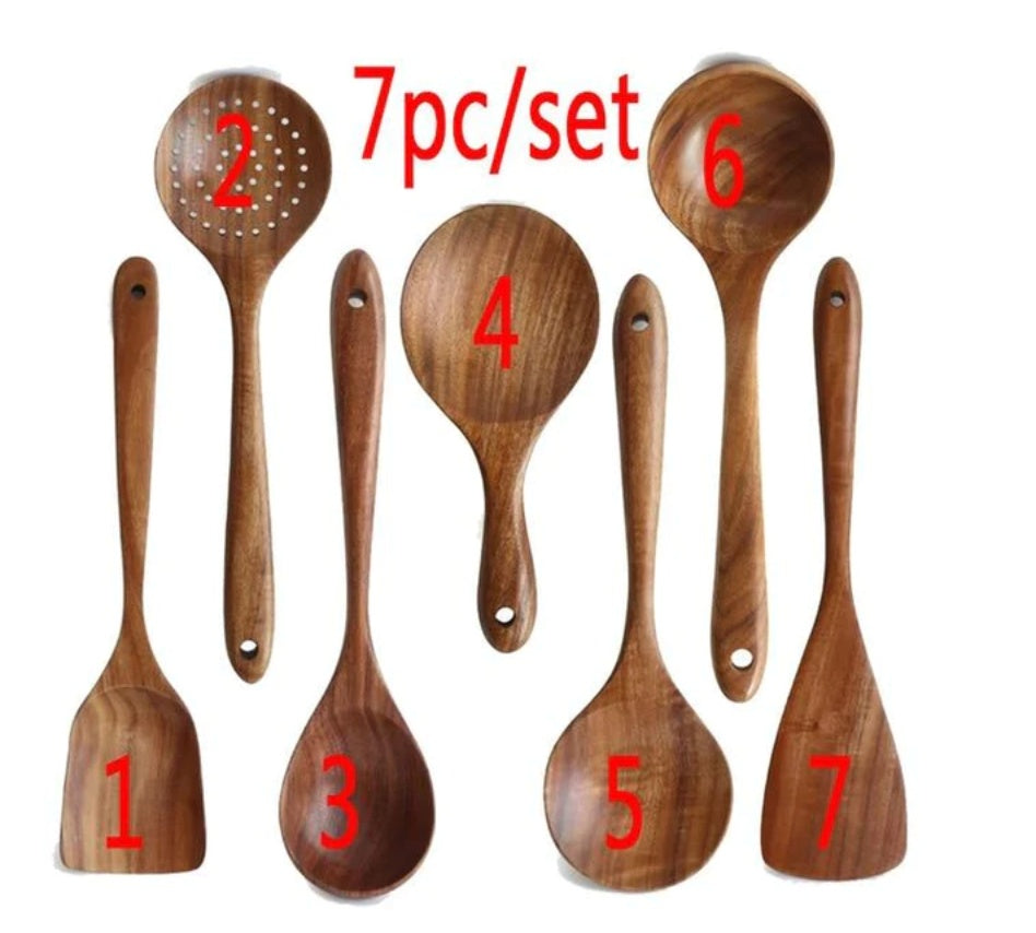 Non-stick Cookware Wooden Spoon