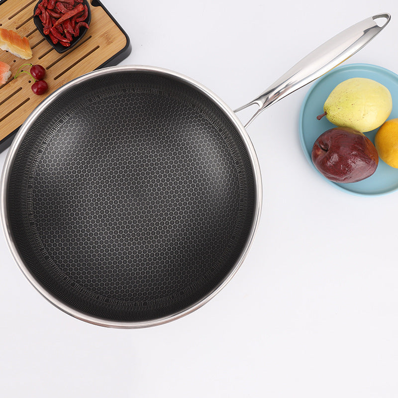 Double-sided Honeycomb Frying Pan