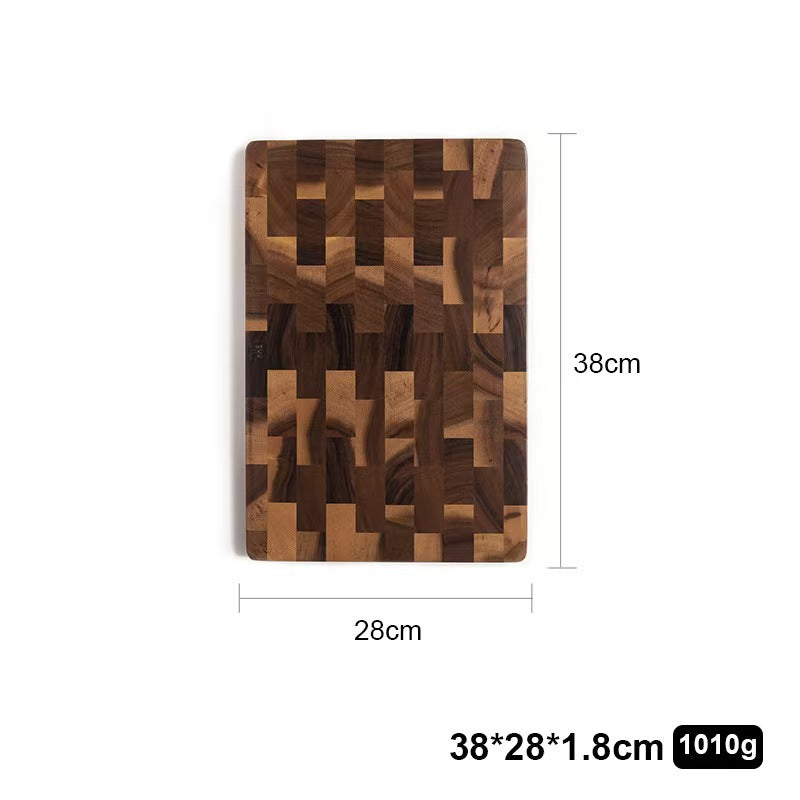 Grid Pattern Solid Wood Cutting Board