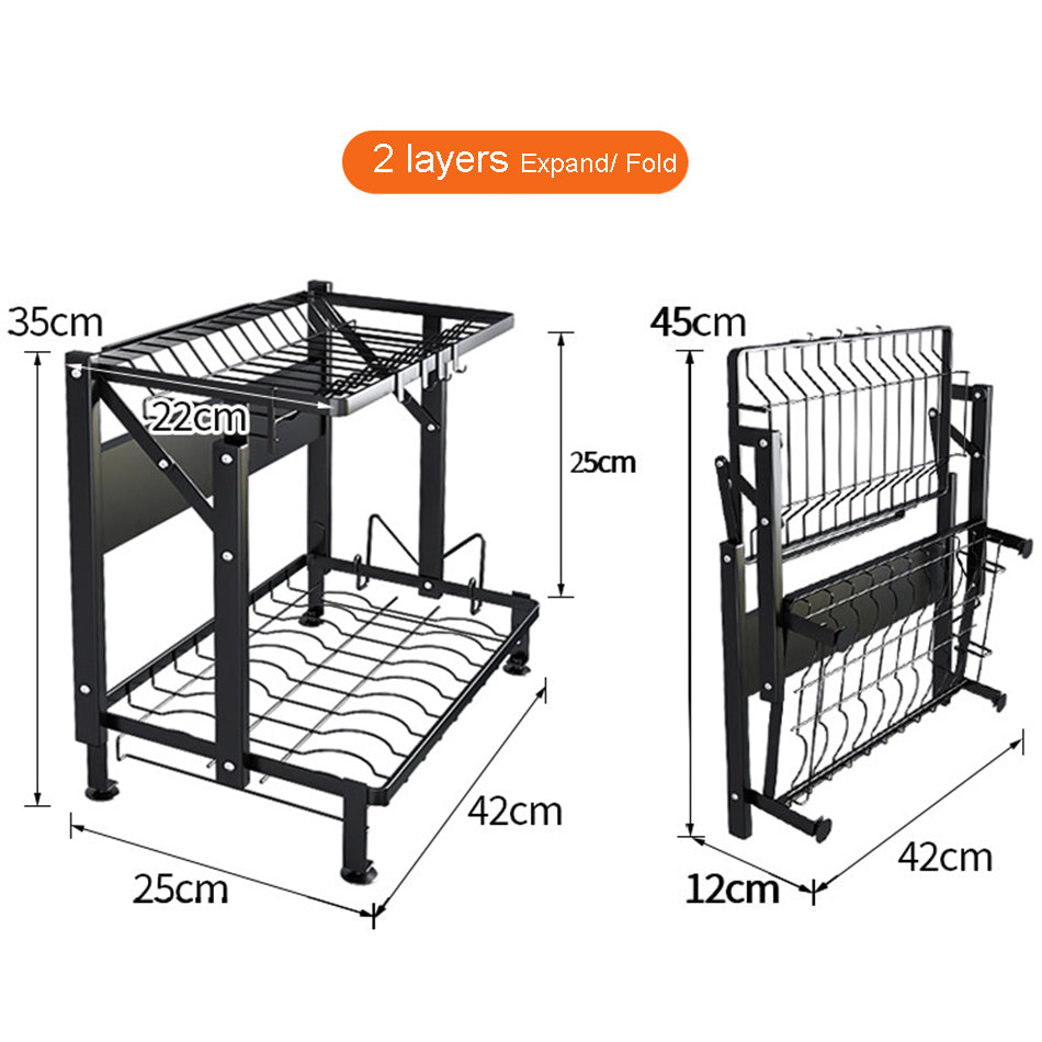 Kitchen Supplies Storage Rack Stainless Steel