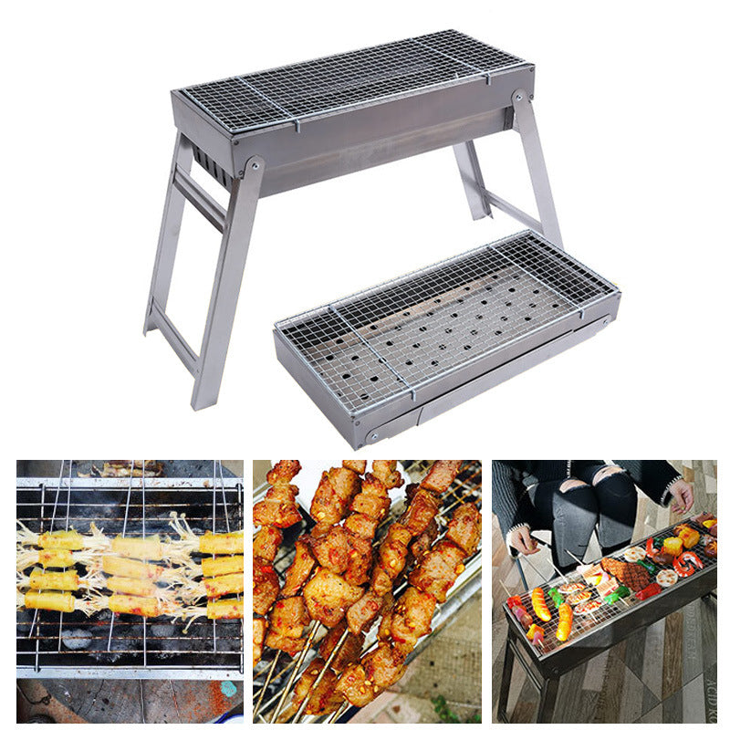 Folding Charcoal Portable Barbecue Grill
