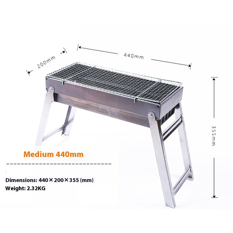 Folding Charcoal Portable Barbecue Grill