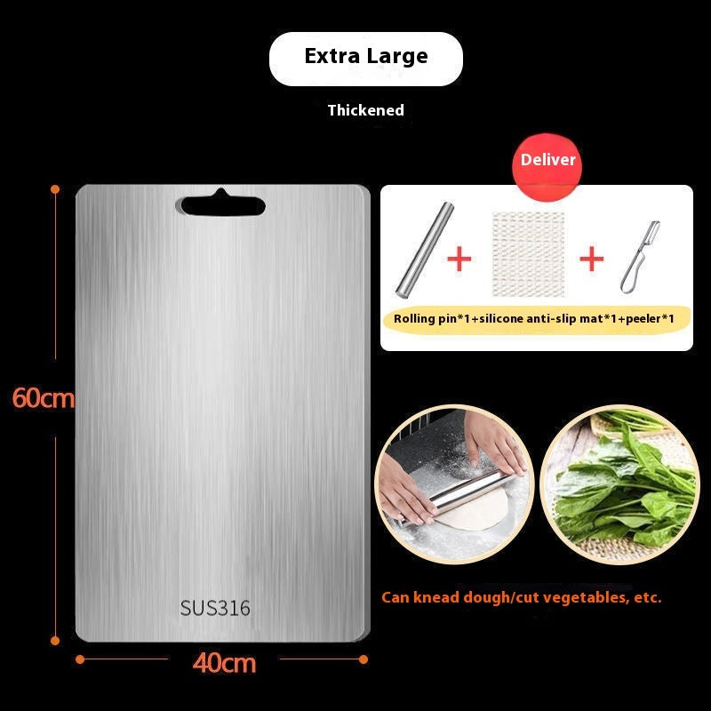 316 Stainless Steel Thickened Cutting Board