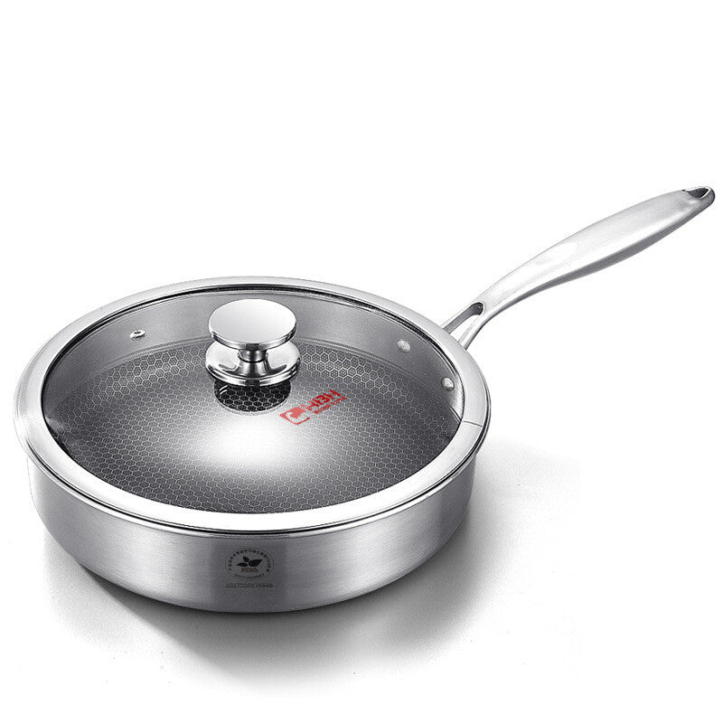 Smokeless Stainless Steel Non-stick Frying Pan