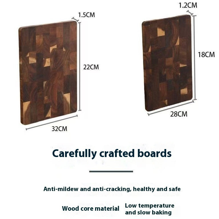 Grid Pattern Solid Wood Cutting Board